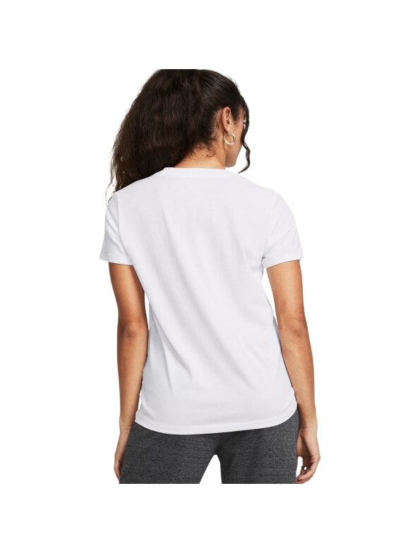 Under Armour Rival Core SS marškinėliai moterims balti 1383648 100 3