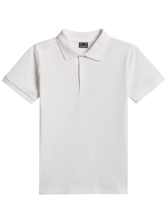 4F polo marškinėliai berniukams M662, balti, 4FJWSS26TPTSM662 10S 1