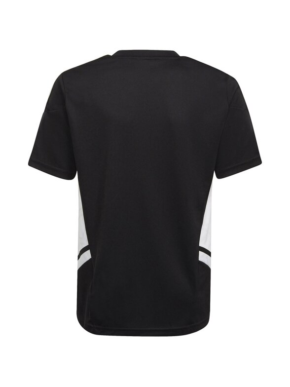 Adidas Condivo 22 Jersey vaikiški marškinėliai, juodos ir baltos spalvos HA6278 1 Adidas Condivo 22 Jersey vaikiški marškinėliai, juodos ir baltos spalvos HA6278 1