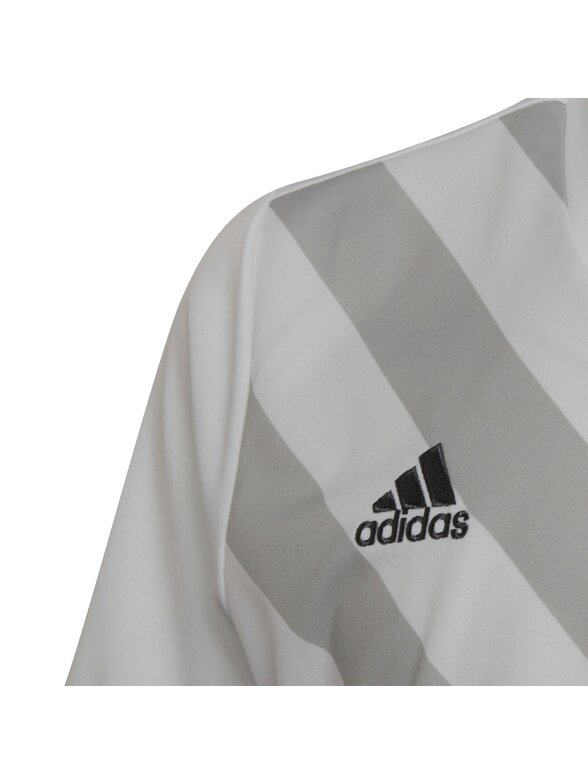 Adidas Entrada 22 Graphic Jersey vaikiški marškinėliai, balti ir pilki HF0120 4