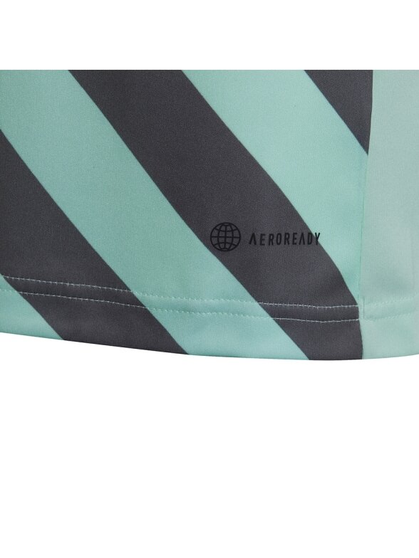 Adidas Entrada 22 Graphic Jersey vaikiški marškinėliai mėtų pilkumo HF0127 3