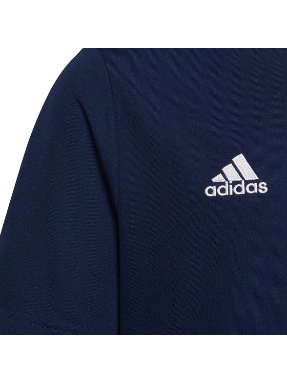 Adidas Entrada 22 Jersey vaikiški marškinėliai, tamsiai mėlyni H57564 4 Adidas Entrada 22 Jersey vaikiški marškinėliai, tamsiai mėlyni H57564 4