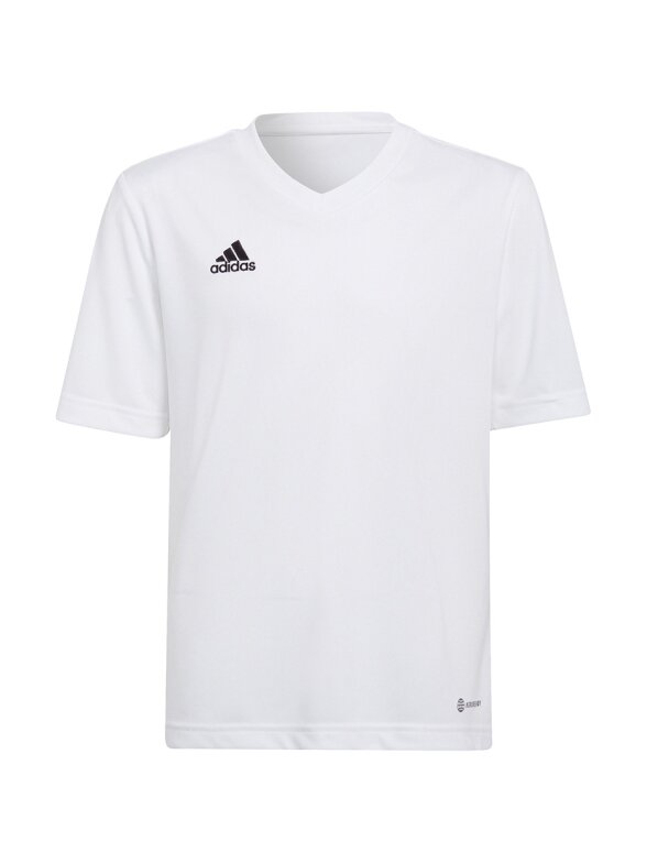 Adidas Entrada 22 Jsy vaikiški marškinėliai, balti HC5054 Adidas Entrada 22 Jsy vaikiški marškinėliai, balti HC5054
