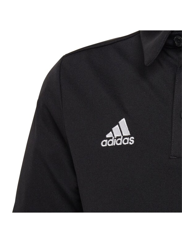 Adidas Entrada 22 Polo vaikiški marškinėliai, juodi H57481 3