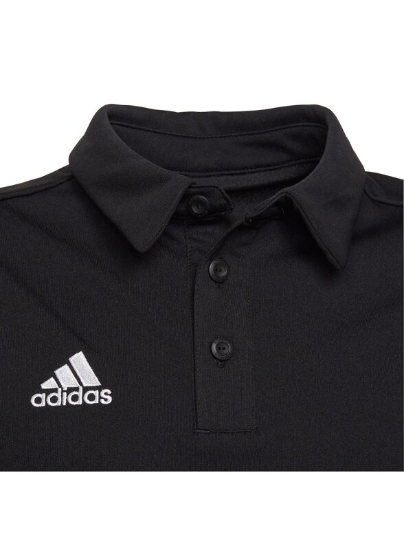 Adidas Entrada 22 Polo vaikiški marškinėliai, juodi H57481 4