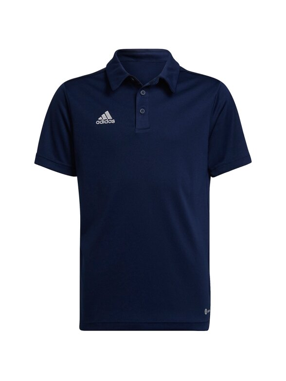 Adidas Entrada 22 Polo vaikiški marškinėliai, tamsiai mėlyni H57493 Adidas Entrada 22 Polo vaikiški marškinėliai, tamsiai mėlyni H57493