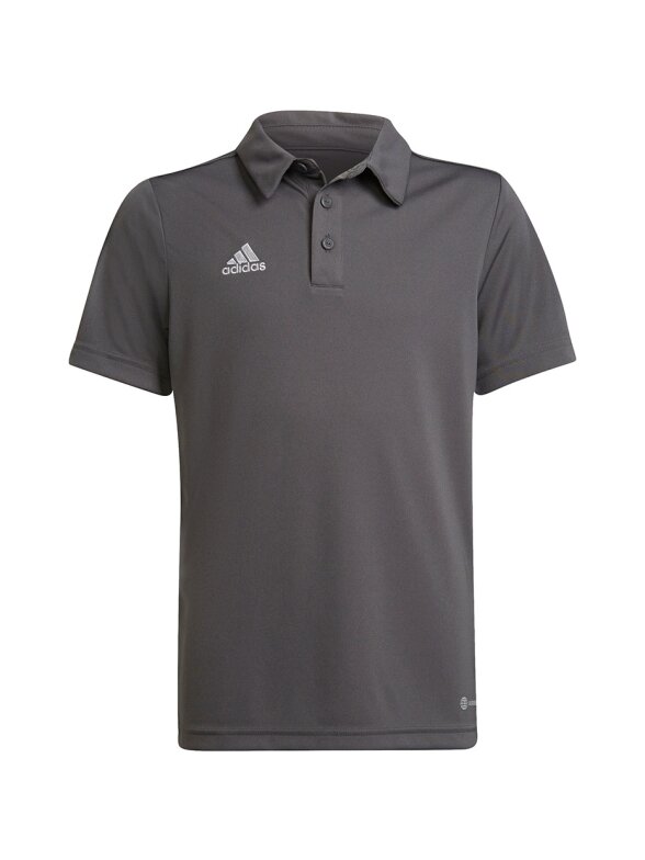 Adidas Entrada 22 Polo vaikiški marškinėliai, pilki H57485 Adidas Entrada 22 Polo vaikiški marškinėliai, pilki H57485