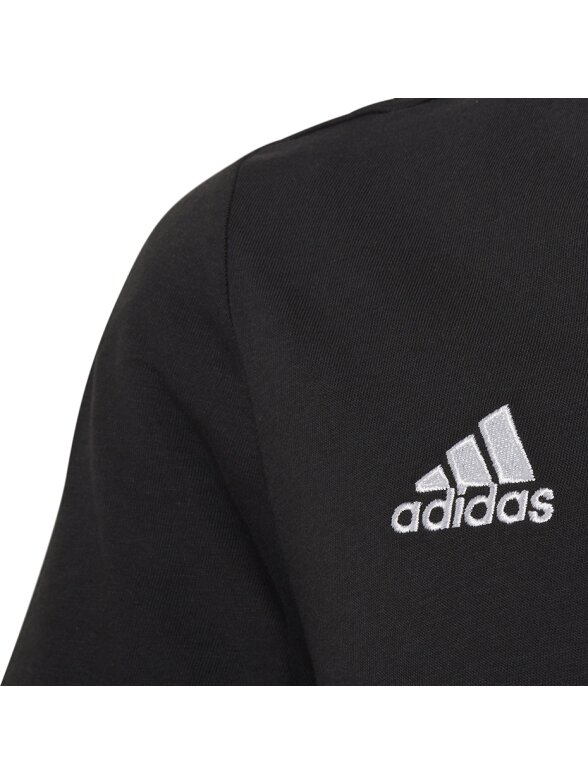 Adidas Entrada 22 Tee vaikiški marškinėliai, juodi HC0443 2 Adidas Entrada 22 Tee vaikiški marškinėliai, juodi HC0443 2