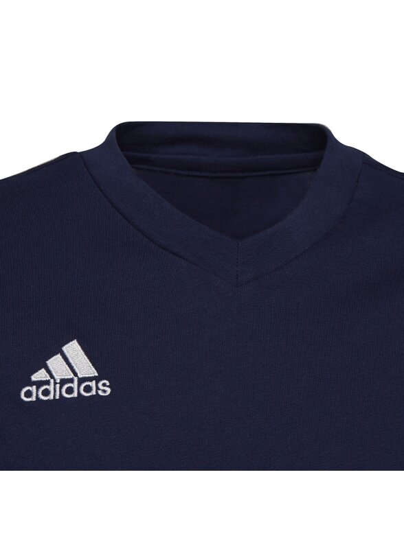 Adidas Entrada 22 Tee vaikiški marškinėliai, tamsiai mėlyni HC0445 3 Adidas Entrada 22 Tee vaikiški marškinėliai, tamsiai mėlyni HC0445 3