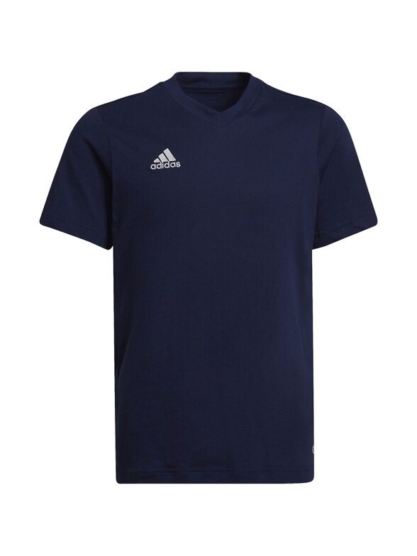 Adidas Entrada 22 Tee vaikiški marškinėliai, tamsiai mėlyni HC0445