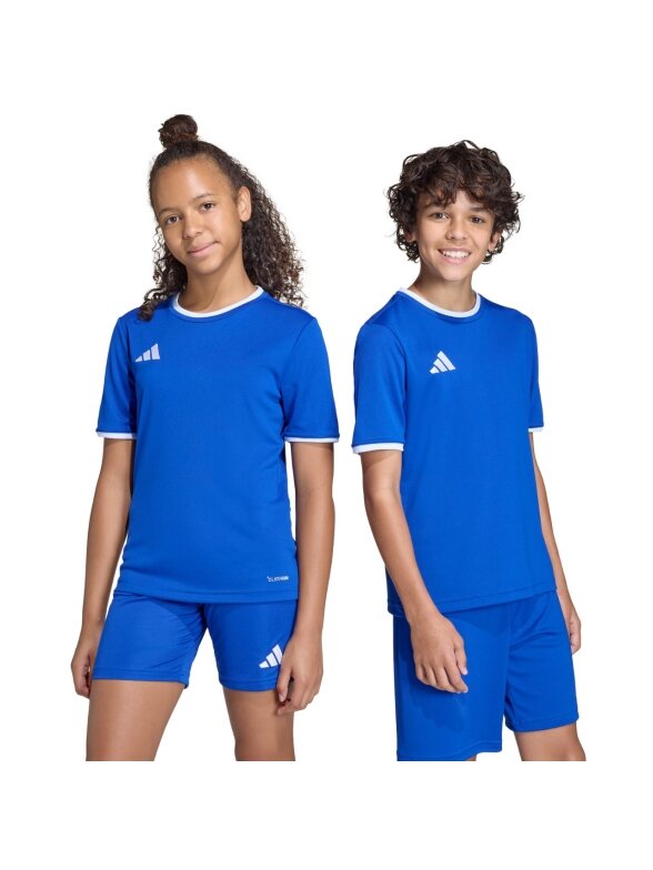 Adidas Entrada 26 Jersey marškinėliai vaikams mėlyni JZ2531 Adidas Entrada 26 Jersey marškinėliai vaikams mėlyni JZ2531