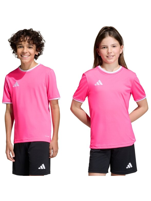 Adidas vaikiška Entrada 26 Jersey marškinėliai rožiniai KE9846