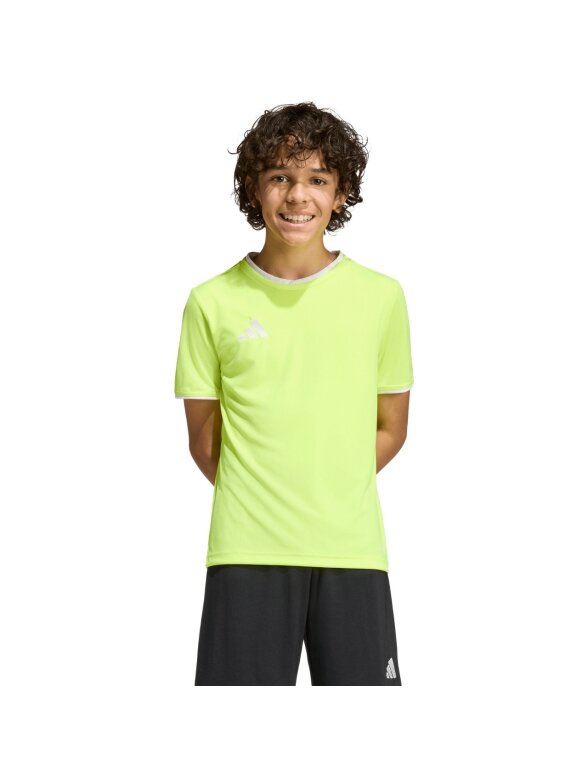 Adidas Entrada 26 Jersey marškinėliai vaikams neoninė geltona KE9845 Adidas Entrada 26 Jersey marškinėliai vaikams neoninė geltona KE9845
