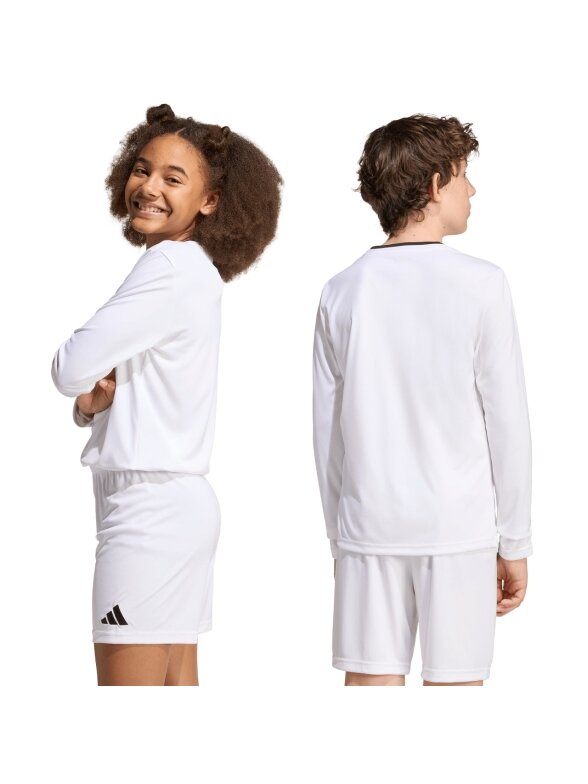 Adidas Entrada 26 ilgomis rankovėmis marškinėliai vaikams balta KF5874 3
