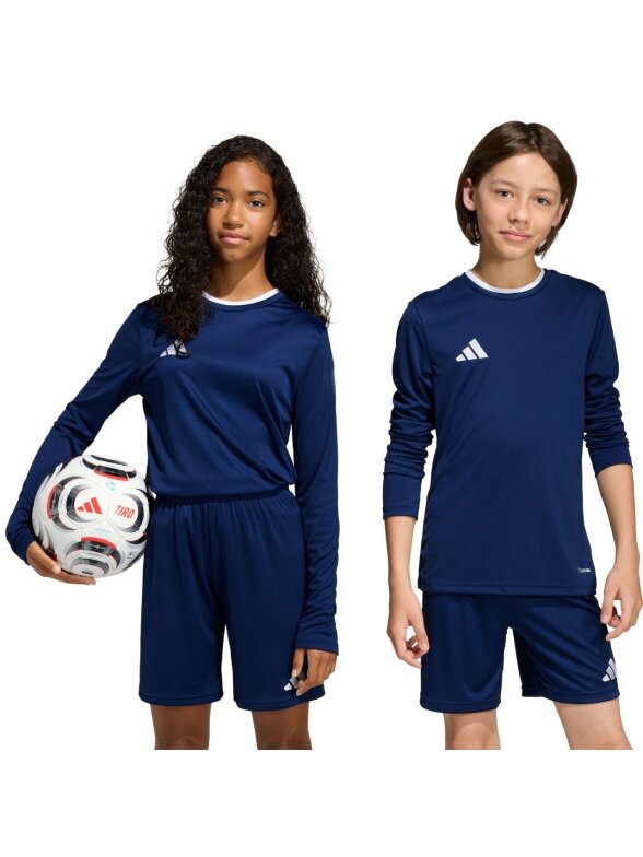 Adidas Entrada 26 Long Sleeve Jersey vaikiška tamsiai mėlyna KF5877