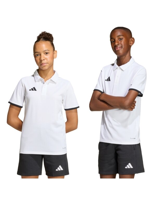 Adidas Entrada 26 Polo marškinėliai vaikams balti JZ6624