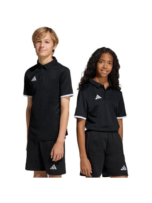 Adidas Entrada 26 Polo marškinėliai vaikams juodi JZ6629