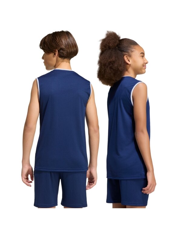 Adidas Entrada 26 Sleeveless Jersey marškinėliai vaikams tamsiai mėlyni KB3936 3 Adidas Entrada 26 Sleeveless Jersey marškinėliai vaikams tamsiai mėlyni KB3936 3