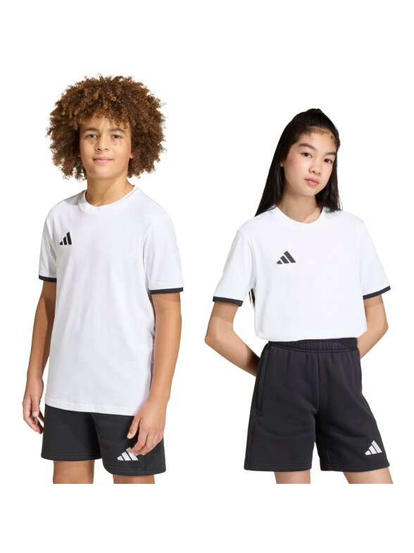 Adidas Entrada 26 Tee marškinėliai vaikams, balti JZ6670 Adidas Entrada 26 Tee marškinėliai vaikams, balti JZ6670