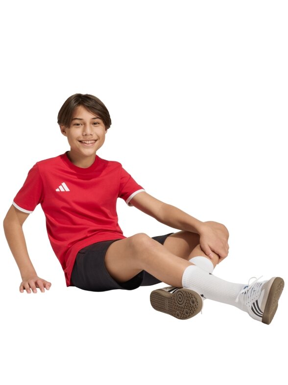 Adidas Entrada 26 Tee marškinėliai vaikams raudoni JZ6674 7 Adidas Entrada 26 Tee marškinėliai vaikams raudoni JZ6674 7