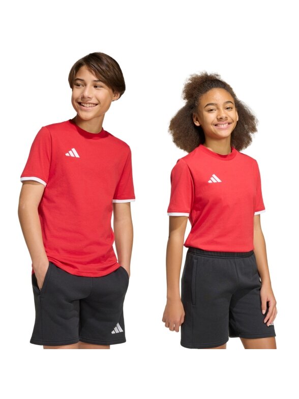 Adidas Entrada 26 Tee marškinėliai vaikams raudoni JZ6674