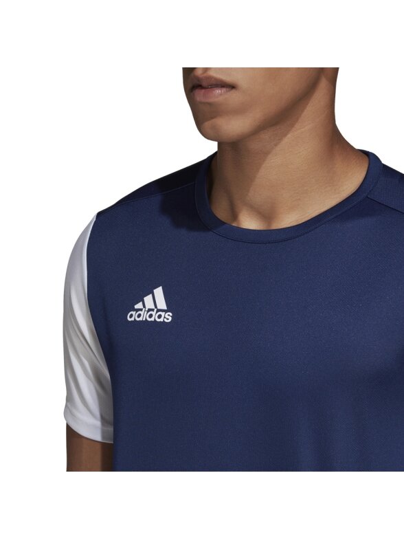Adidas Estro 19 Jersey JUNIOR vaikiški marškinėliai, tamsiai mėlyni DP3219/DP3232 3 Adidas Estro 19 Jersey JUNIOR vaikiški marškinėliai, tamsiai mėlyni DP3219/DP3232 3