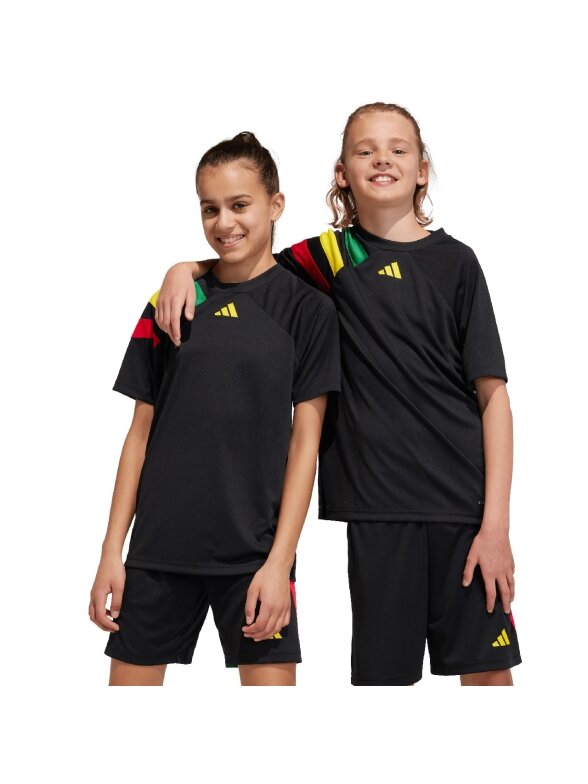 Adidas Fortore 23 vaikiški marškinėliai, juodi IK5730 2 Adidas Fortore 23 vaikiški marškinėliai, juodi IK5730 2