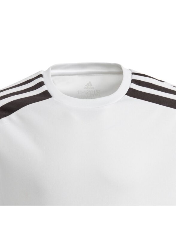 Adidas Squadra 21 Jersey vaikiški marškinėliai, balti GN5738 2 Adidas Squadra 21 Jersey vaikiški marškinėliai, balti GN5738 2