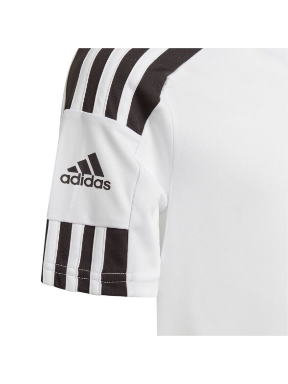 Adidas Squadra 21 Jersey vaikiški marškinėliai, balti GN5738 3 Adidas Squadra 21 Jersey vaikiški marškinėliai, balti GN5738 3