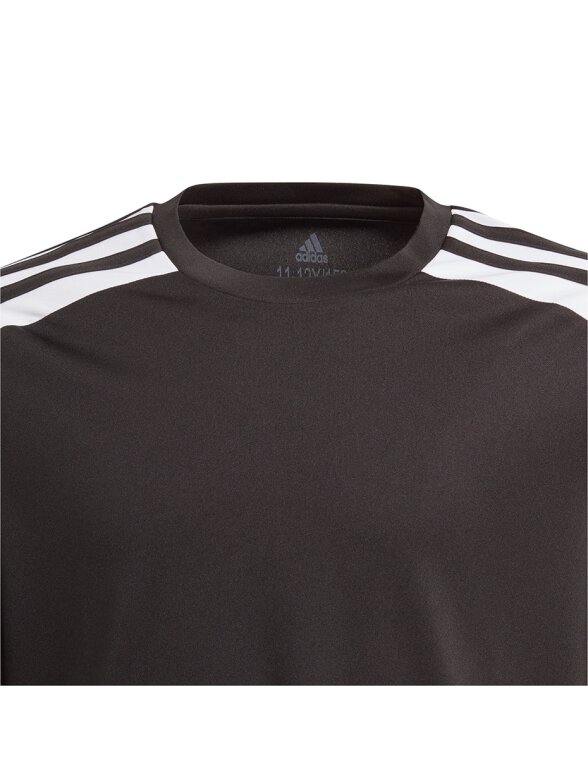 Adidas Squadra 21 Jersey Jaunimo marškinėliai, juodi GN5739 2 Adidas Squadra 21 Jersey Jaunimo marškinėliai, juodi GN5739 2
