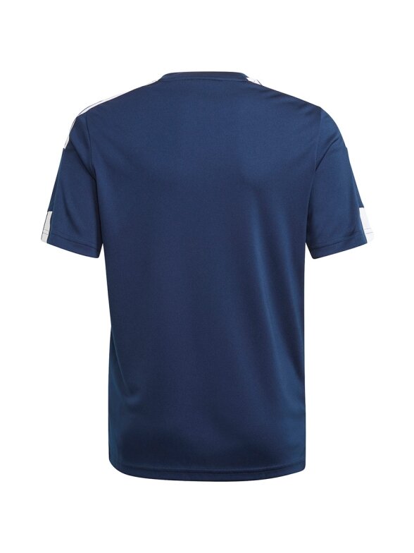 Adidas Squadra 21 Jersey Youth vaikiški marškinėliai, tamsiai mėlyni GN5745 1 Adidas Squadra 21 Jersey Youth vaikiški marškinėliai, tamsiai mėlyni GN5745 1