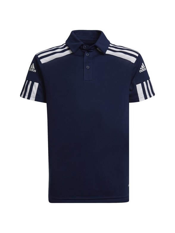 Adidas Squadra 21 Polo vaikiški marškinėliai, tamsiai mėlyni HC6274 Adidas Squadra 21 Polo vaikiški marškinėliai, tamsiai mėlyni HC6274