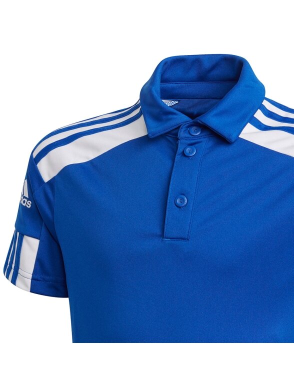 Adidas Squadra 21 Polo vaikiški marškinėliai, mėlyni GP6425 4 Adidas Squadra 21 Polo vaikiški marškinėliai, mėlyni GP6425 4