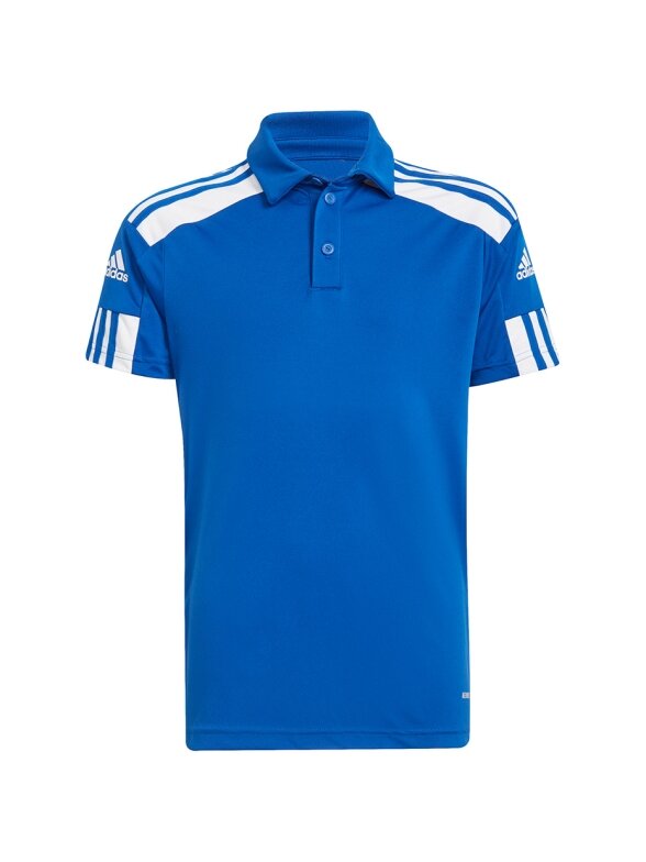 Adidas Squadra 21 Polo vaikiški marškinėliai, mėlyni GP6425 Adidas Squadra 21 Polo vaikiški marškinėliai, mėlyni GP6425