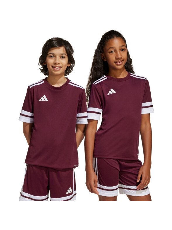 Adidas Squadra 25 vaikiška marškiniai bordo spalvos JC8667 Adidas Squadra 25 vaikiška marškiniai bordo spalvos JC8667