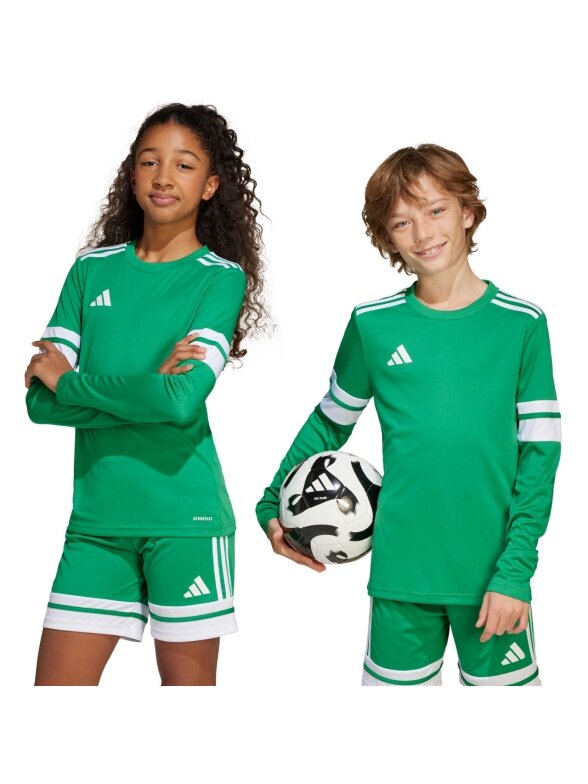 Adidas Squadra 25 Long Sleeve marškinėliai vaikams žali JN7491 Adidas Squadra 25 Long Sleeve marškinėliai vaikams žali JN7491
