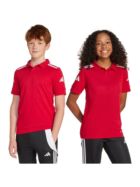 Adidas Squadra 25 Polo marškinėliai vaikams raudoni JY3411 Adidas Squadra 25 Polo marškinėliai vaikams raudoni JY3411