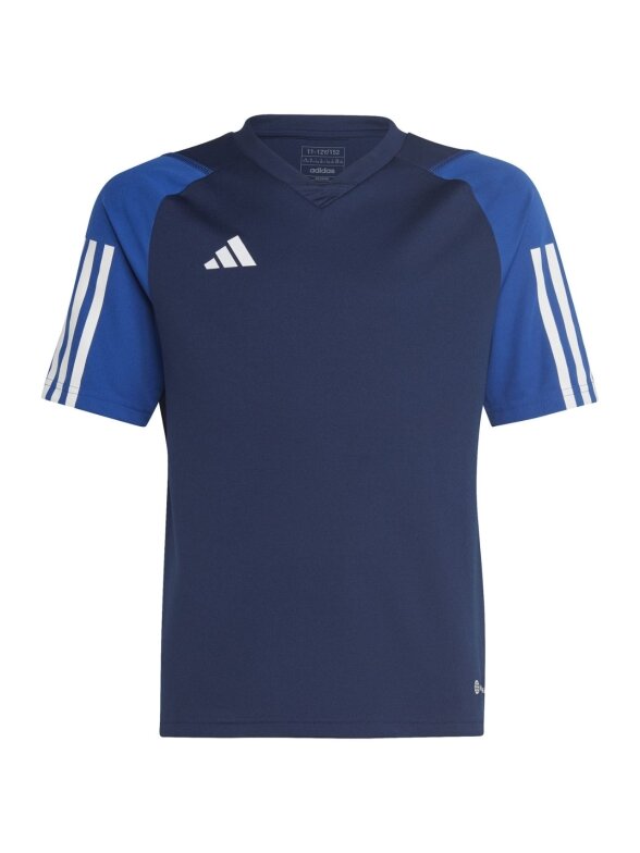 Adidas Tiro 23 Competition Jersey vaikiški marškinėliai, tamsiai mėlyni HK7639