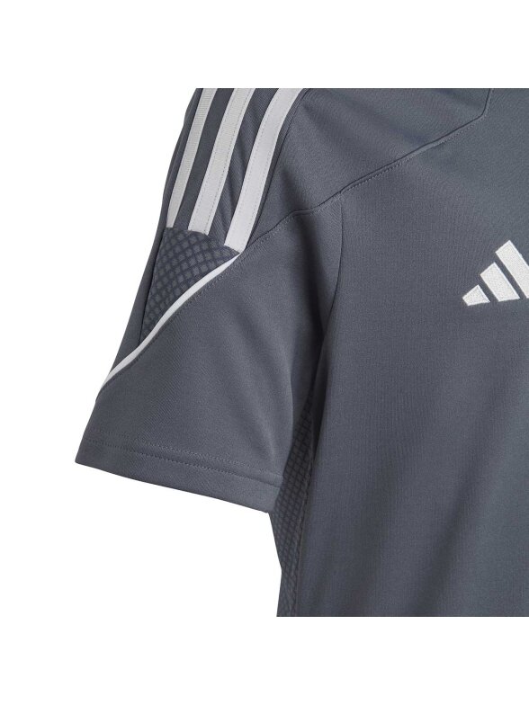 Adidas Tiro 23 League Jersey vaikiški marškinėliai, pilki IC7484 4