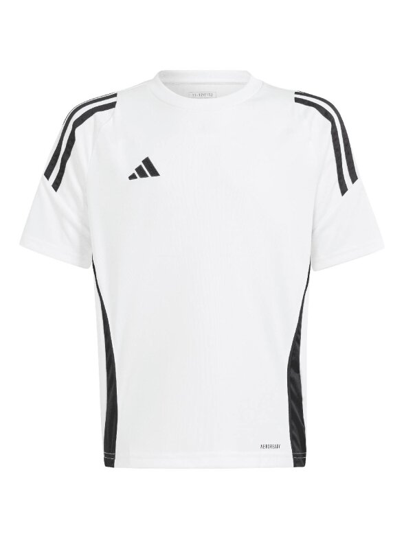 Adidas Tiro 24 Jersey vaikiški marškinėliai, balti IS1033