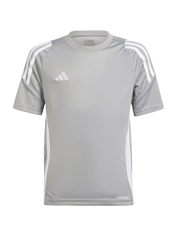Adidas Tiro 24 Jersey vaikiški marškinėliai, pilki IS1031 Adidas Tiro 24 Jersey vaikiški marškinėliai, pilki IS1031