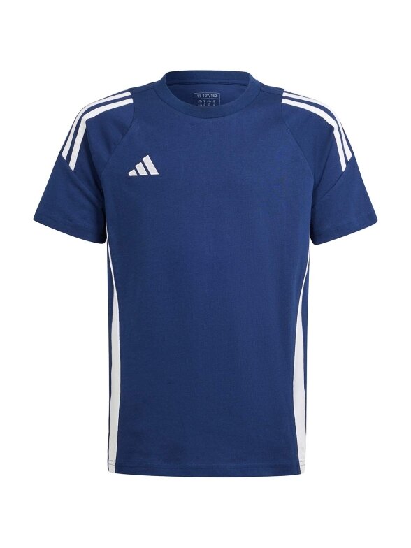 Adidas Tiro 24 Sweat Tee vaikiški marškinėliai, tamsiai mėlyna IR9357 Adidas Tiro 24 Sweat Tee vaikiški marškinėliai, tamsiai mėlyna IR9357