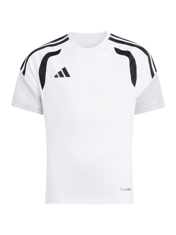 Adidas Tiro 26 Competition Training Jersey marškinėliai vaikams balti/juodi KA7603 1 Adidas Tiro 26 Competition Training Jersey marškinėliai vaikams balti/juodi KA7603 1