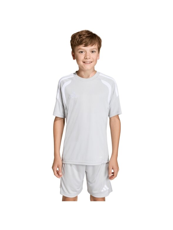 adidas Tiro 26 League Jersey vaikiška marškinėliai šviesiai pilki KB1324 adidas Tiro 26 League Jersey vaikiška marškinėliai šviesiai pilki KB1324