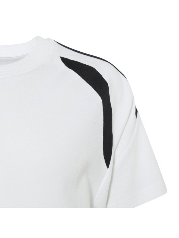 Adidas Tiro 26 League Tee marškinėliai vaikams balti-juodi KC3699 4 Adidas Tiro 26 League Tee marškinėliai vaikams balti-juodi KC3699 4