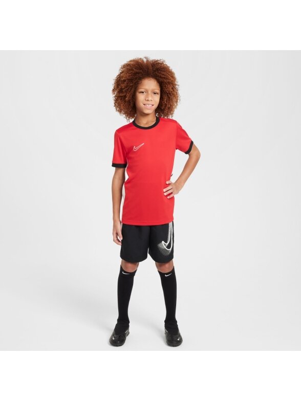 Nike Dri-Fit Academy 25 SS marškinėliai vaikams raudoni FZ9758 657 5 Nike Dri-Fit Academy 25 SS marškinėliai vaikams raudoni FZ9758 657 5