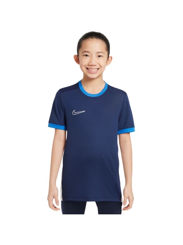 Nike Dri-Fit Academy 25 SS marškinėliai vaikams tamsiai mėlyni FZ9758 410 Nike Dri-Fit Academy 25 SS marškinėliai vaikams tamsiai mėlyni FZ9758 410