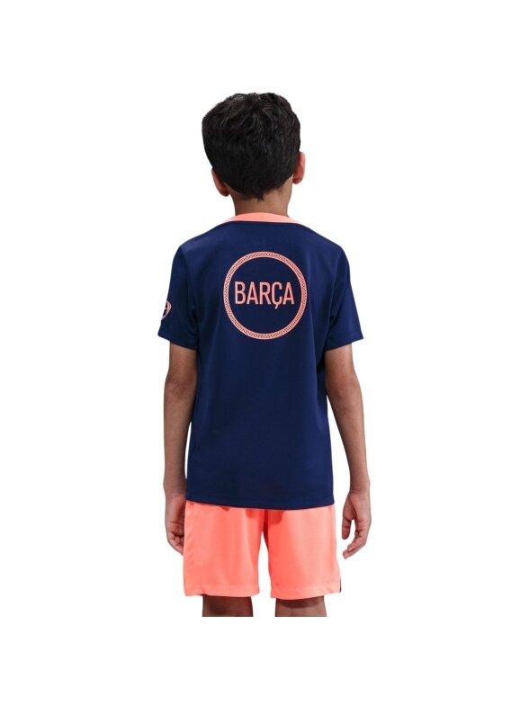Nike FC Barcelona Academy Pro vaikiški marškinėliai, tamsiai mėlynos ir oranžinės spalvos HM4185 411 1 Nike FC Barcelona Academy Pro vaikiški marškinėliai, tamsiai mėlynos ir oranžinės spalvos HM4185 411 1