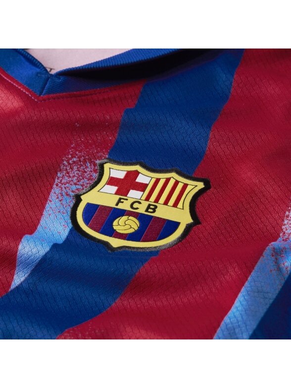 Nike FC Barcelona Stadium vaikiški marškinėliai 25/26 tamsiai mėlyni ir raudoni FZ1307 432 7