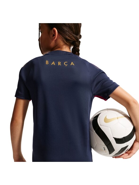 Nike FC Barcelona Strike vaikiški marškinėliai, tamsiai mėlyni-bordo, II3237 401 1